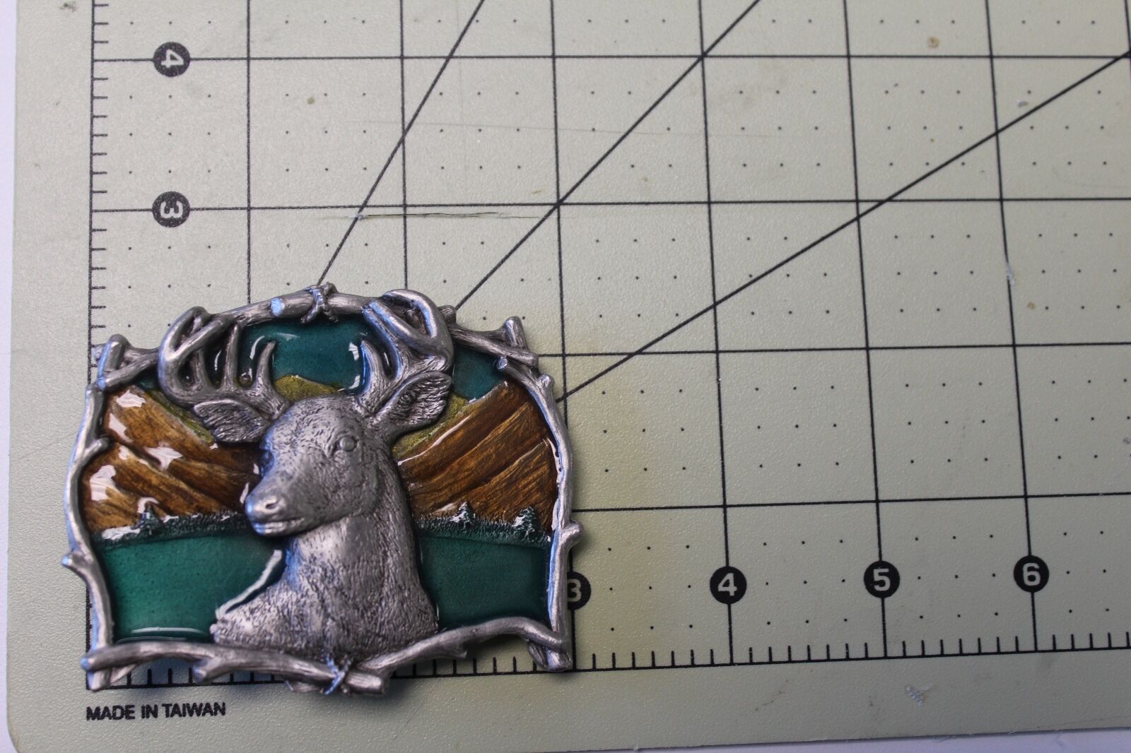 1995 GAP #4223 Great American CO deer buck hunting HUGE  antlers -  belt buckle
