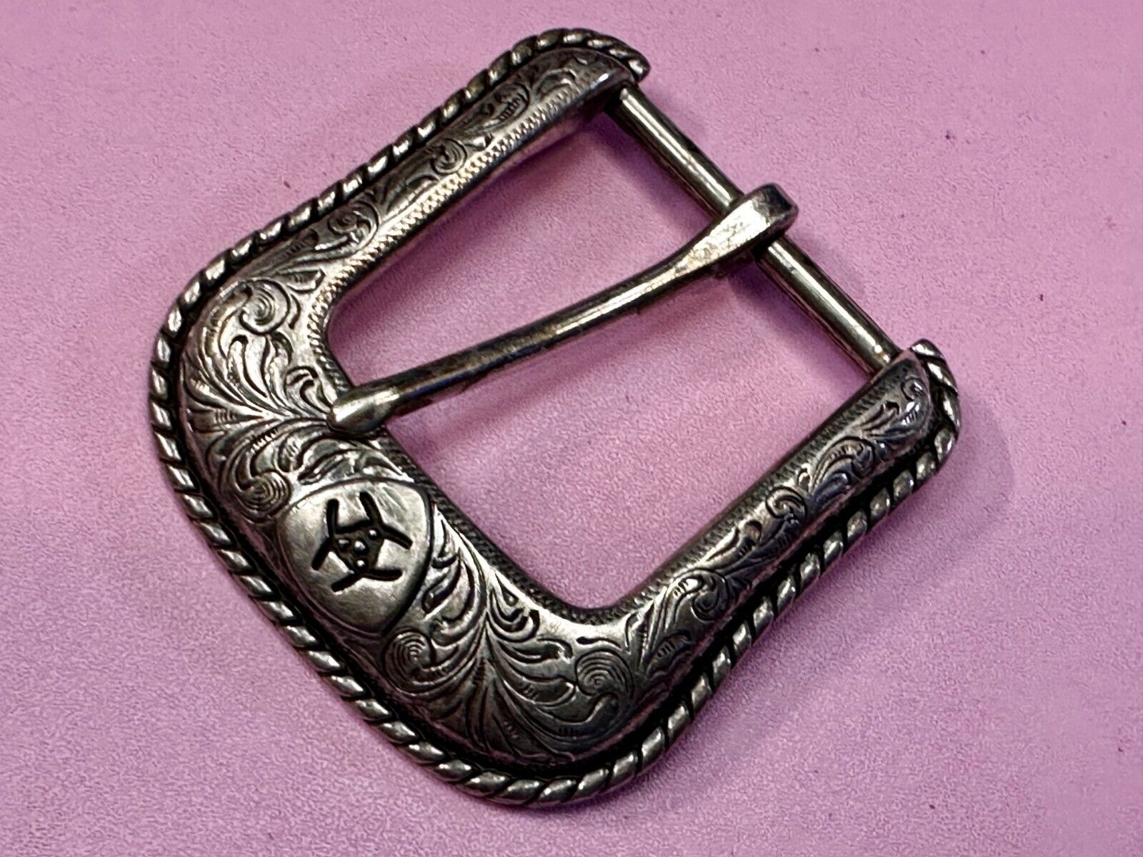 ARIAT Silver Belt Buckle A2108 Ranger Style Replacement Western Belt Buckle
