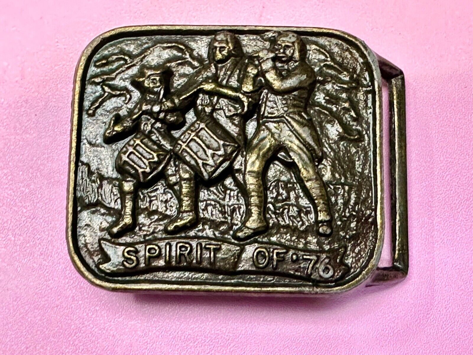 Spirit of 76 Marching Band American Patriot Patriotic Vintage Belt Buckle