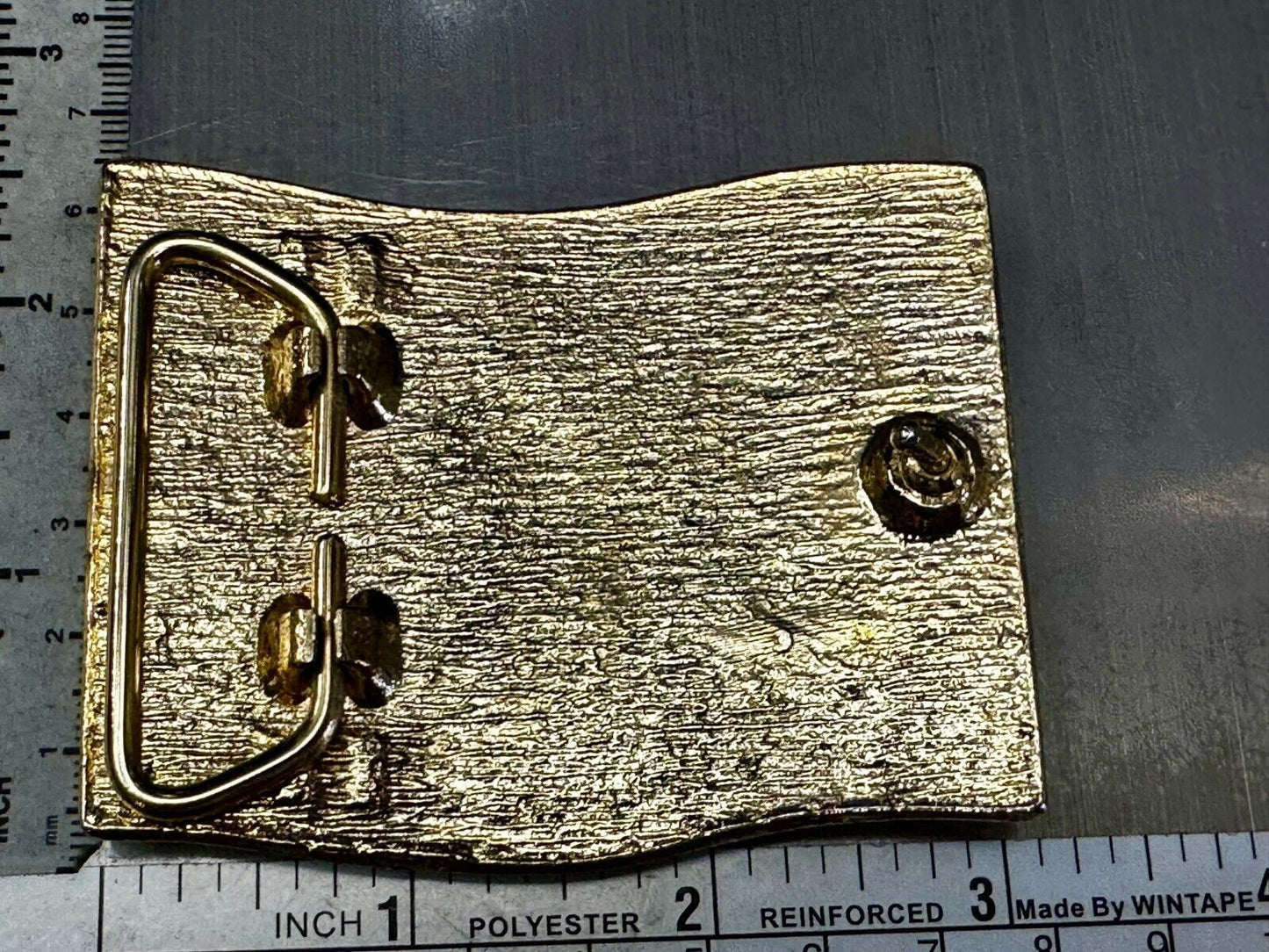 America Bicentennial Spirit of 76" Patriotic Flag Marching Band Belt Buckle