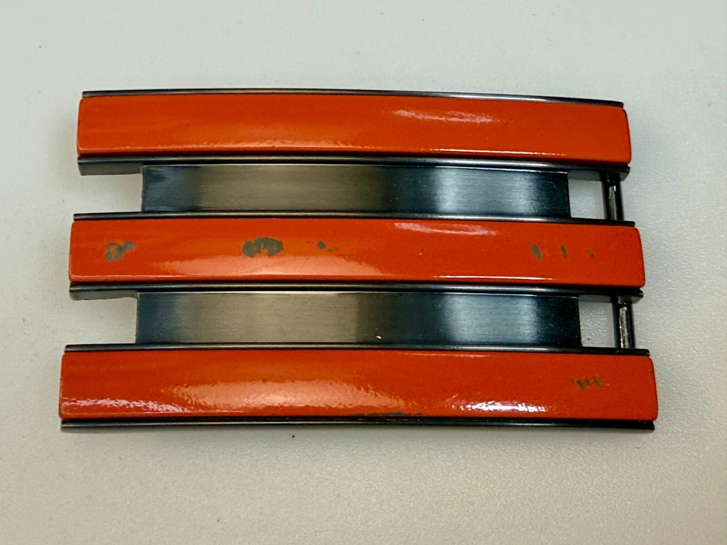Adidas Golf Trophy Used Belt buckle - Orange on black stripes
