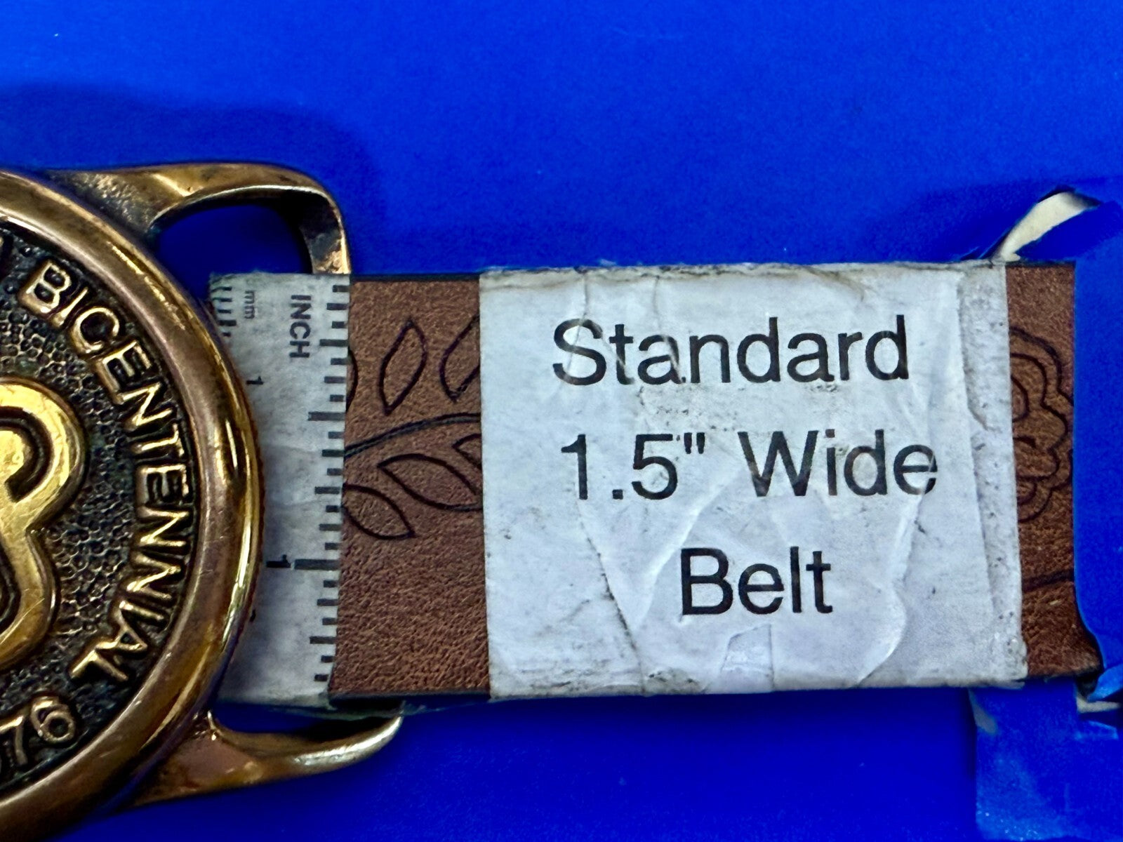 American Revolution Bicentennial Solid Brass Taylor Music Nashville Belt Buckle