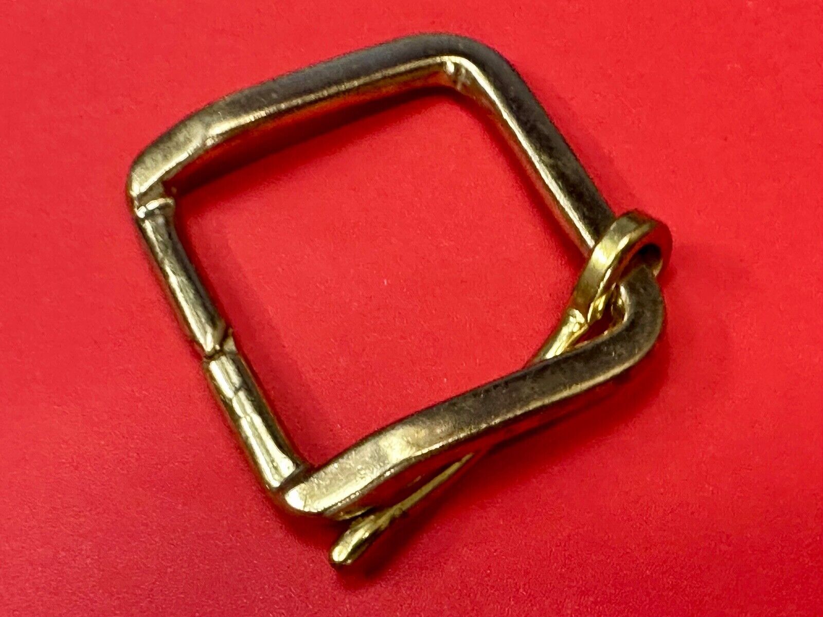 Vintage  replacement belt buckle marked W with unique angle