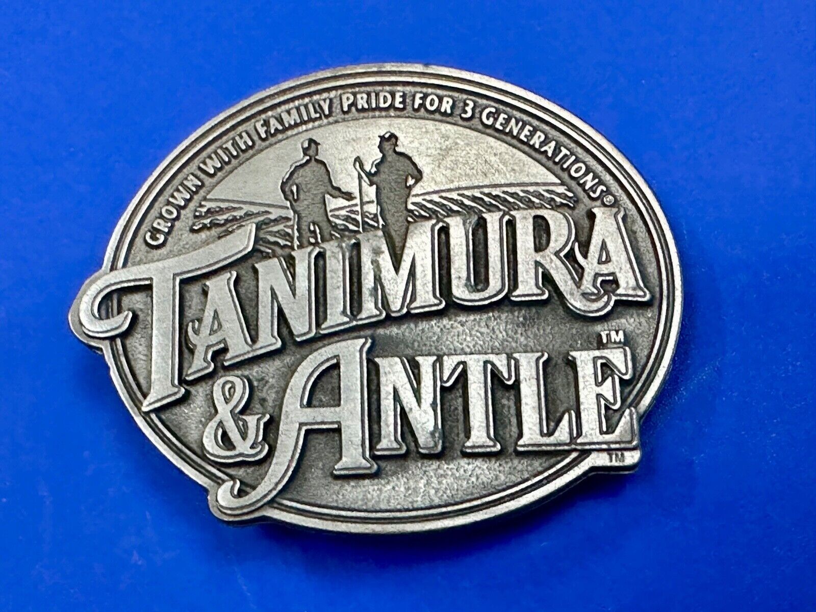 Tanimura & Antle -Grown with Family Pride for 3 Generations Farmers Belt Buckle