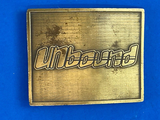 Unbound Promotional Belt Buckle Child Sponsorship Charity Based In Kansas City 