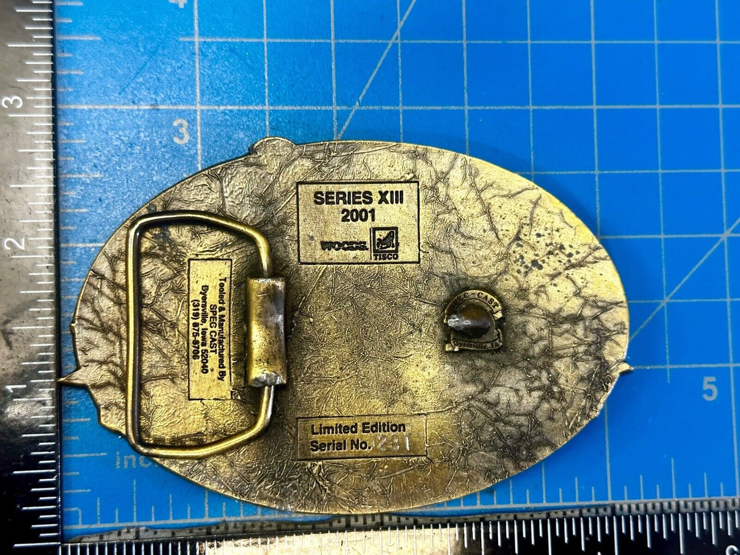 TISCO Tractor Implement Supply Replacement Parts 64 years, 2001 Belt Buckle