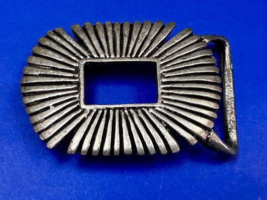 Artisan Made Pewter Belt Buckle Signed LJR Bill's Buckle Co