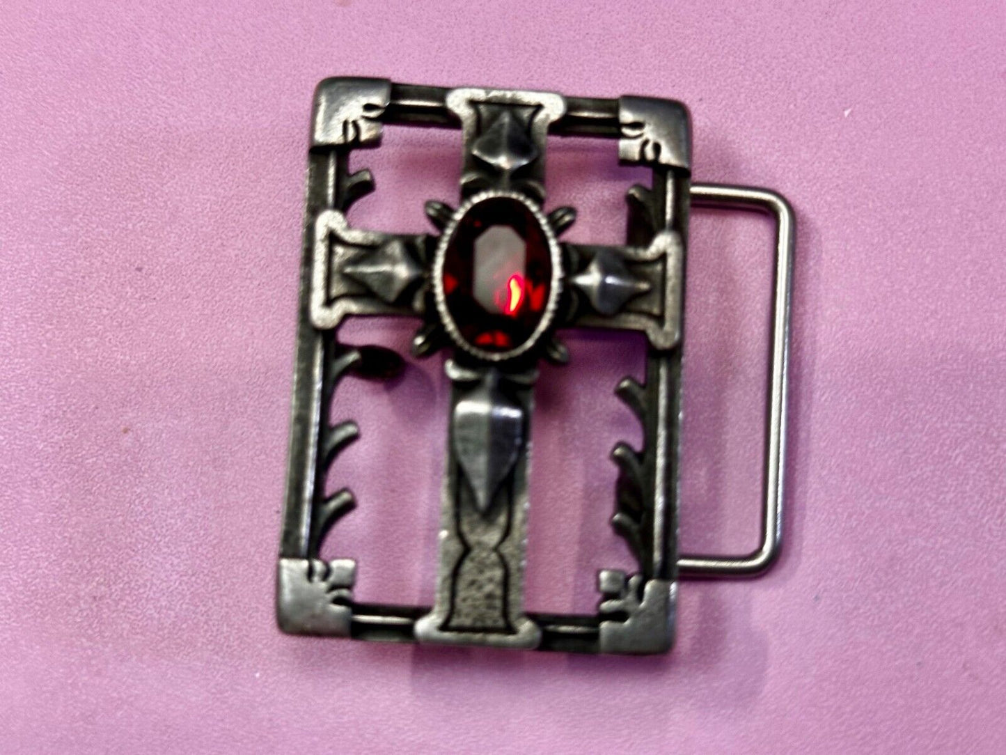 Alchemy Gothic Cross Openwork Centerpiece 2004 Belt Buckle Made in England