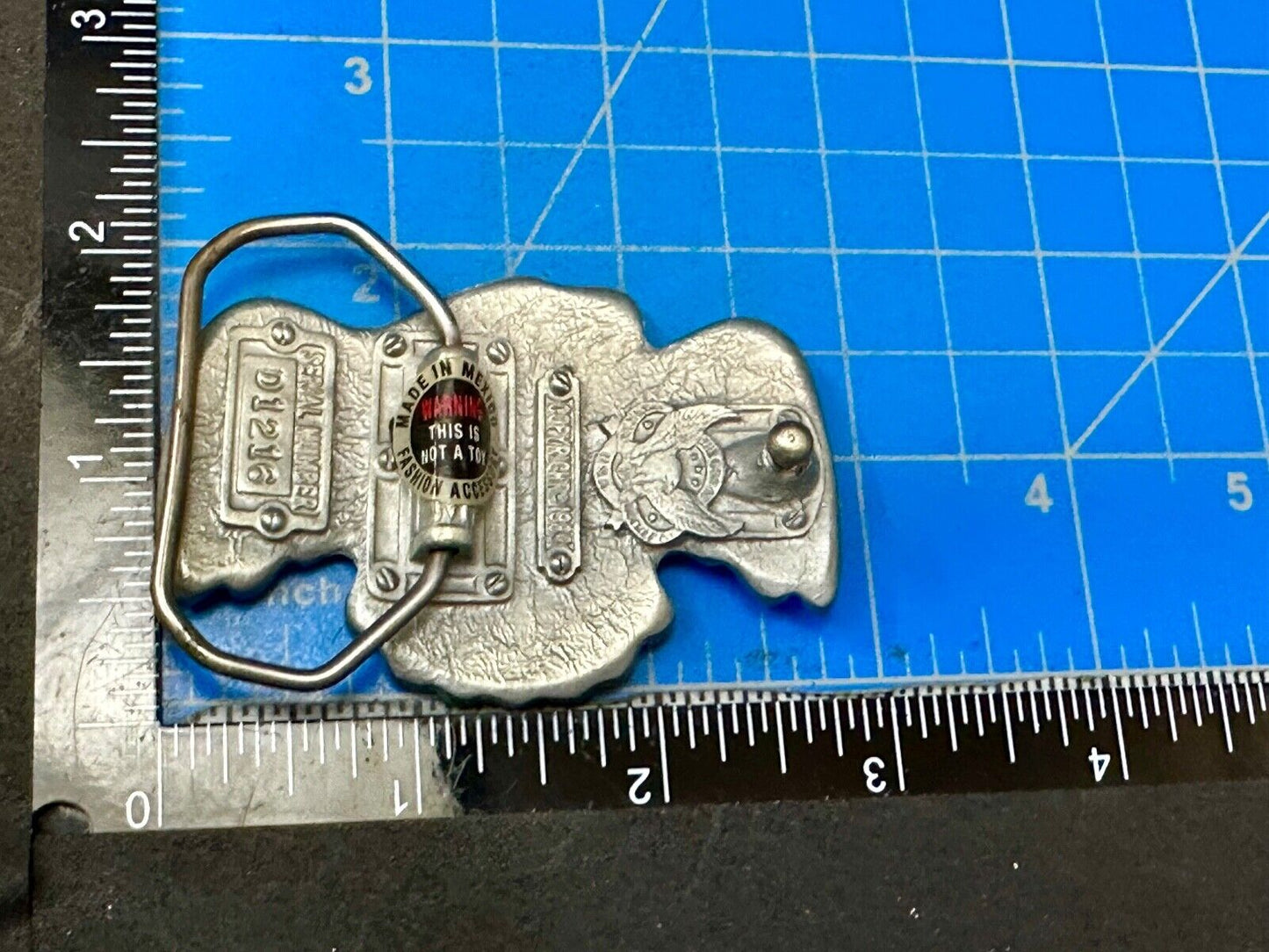 Thunderbird Hippie Tribal PNW Haida Native American Vintage Belt Buckle