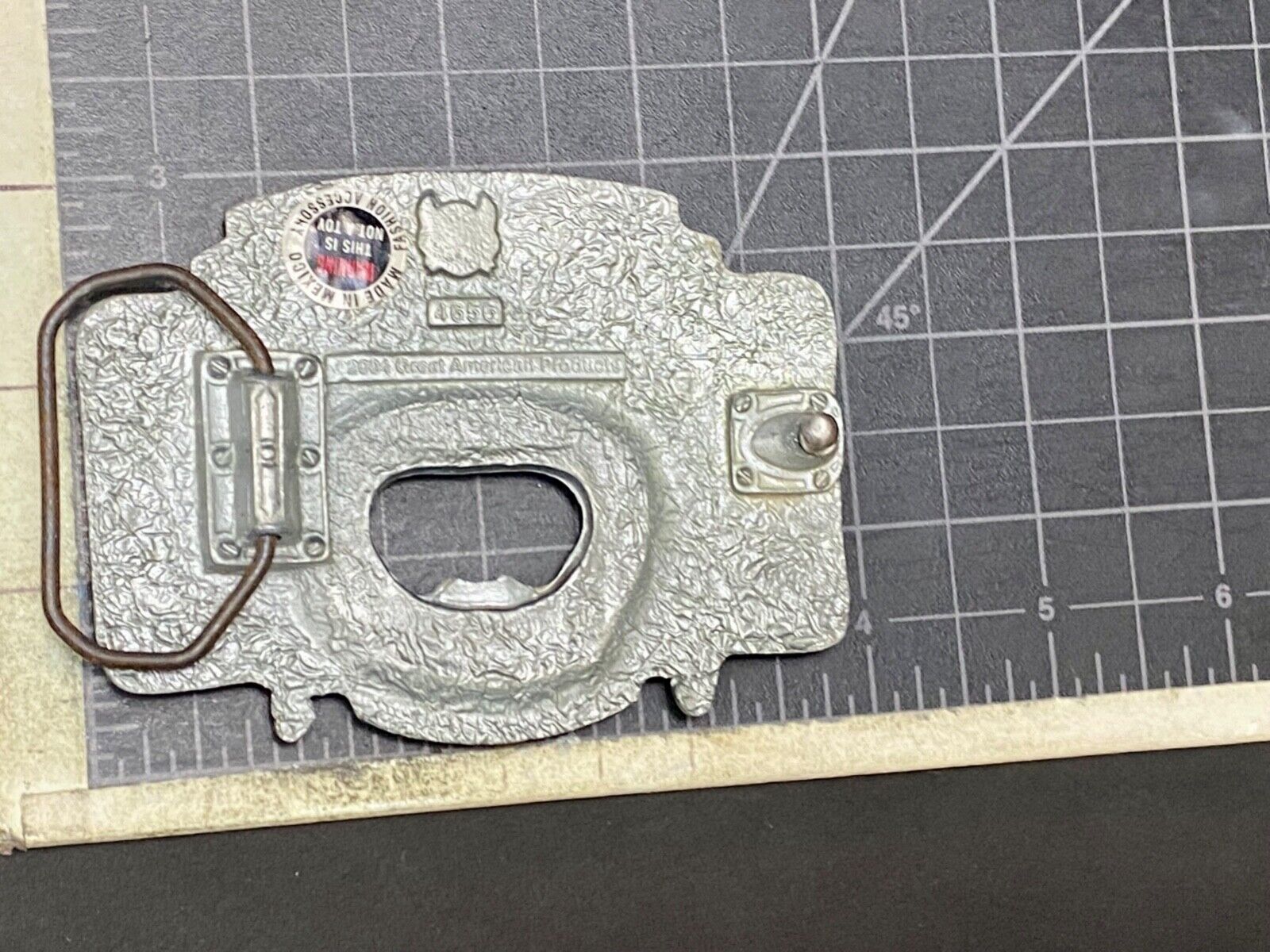 2004 Great American Products Poured From Pewter Belt Buckle & Bottle Opener