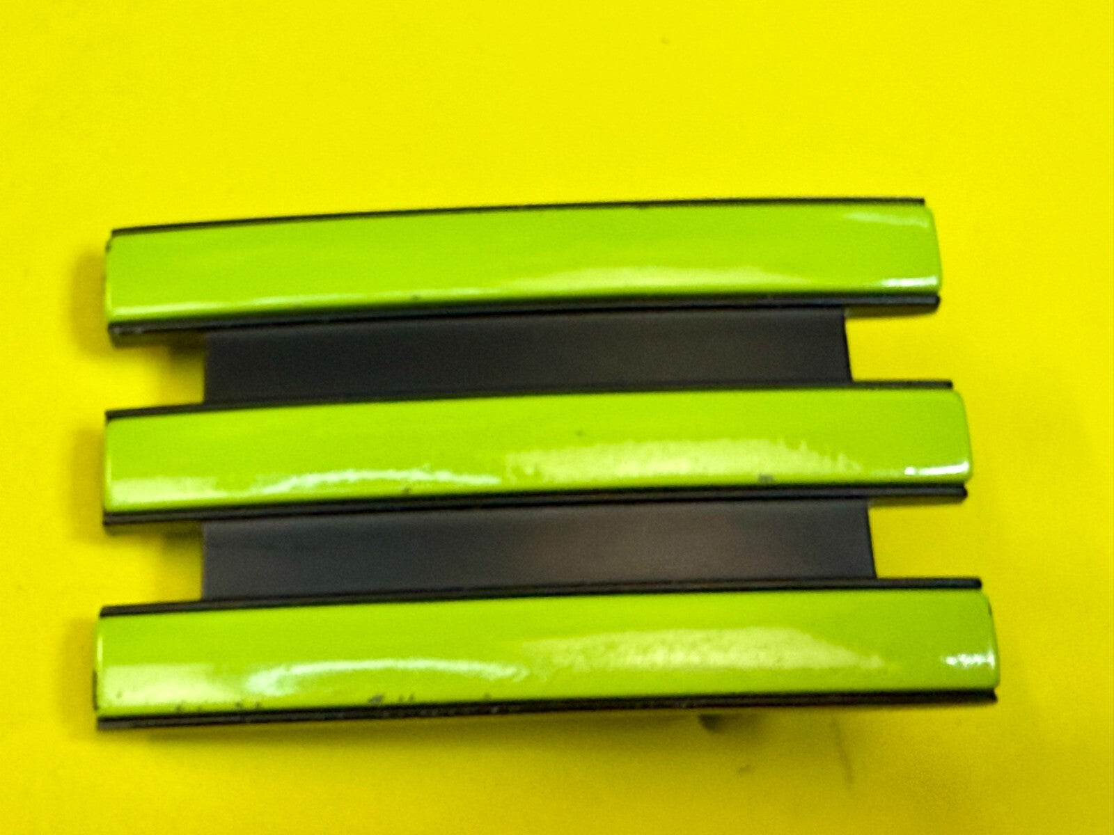 Adidas Golf Trophy Belt buckle Neon Green Stripes on Black