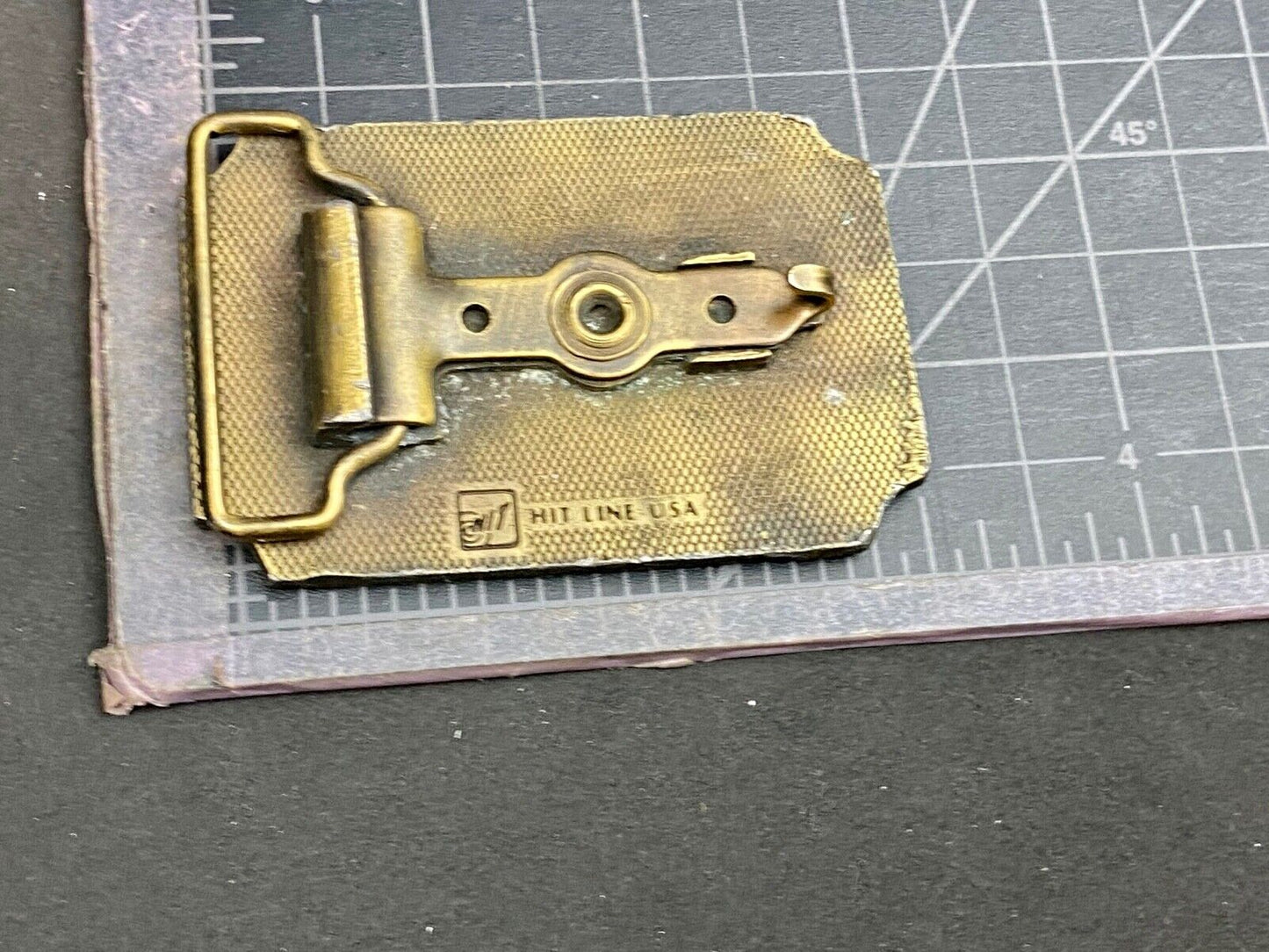 Vintage FLYGT Submersibles belt buckle by Hitline Swedish company advertising 