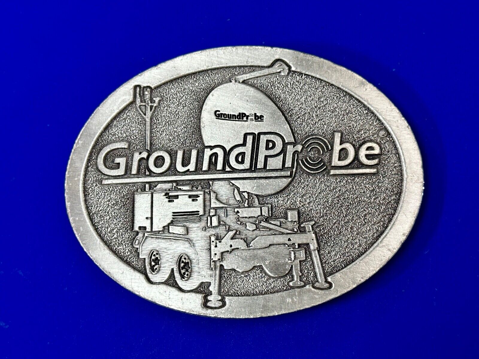 vintage Ground probe Company promo Advertising belt buckle