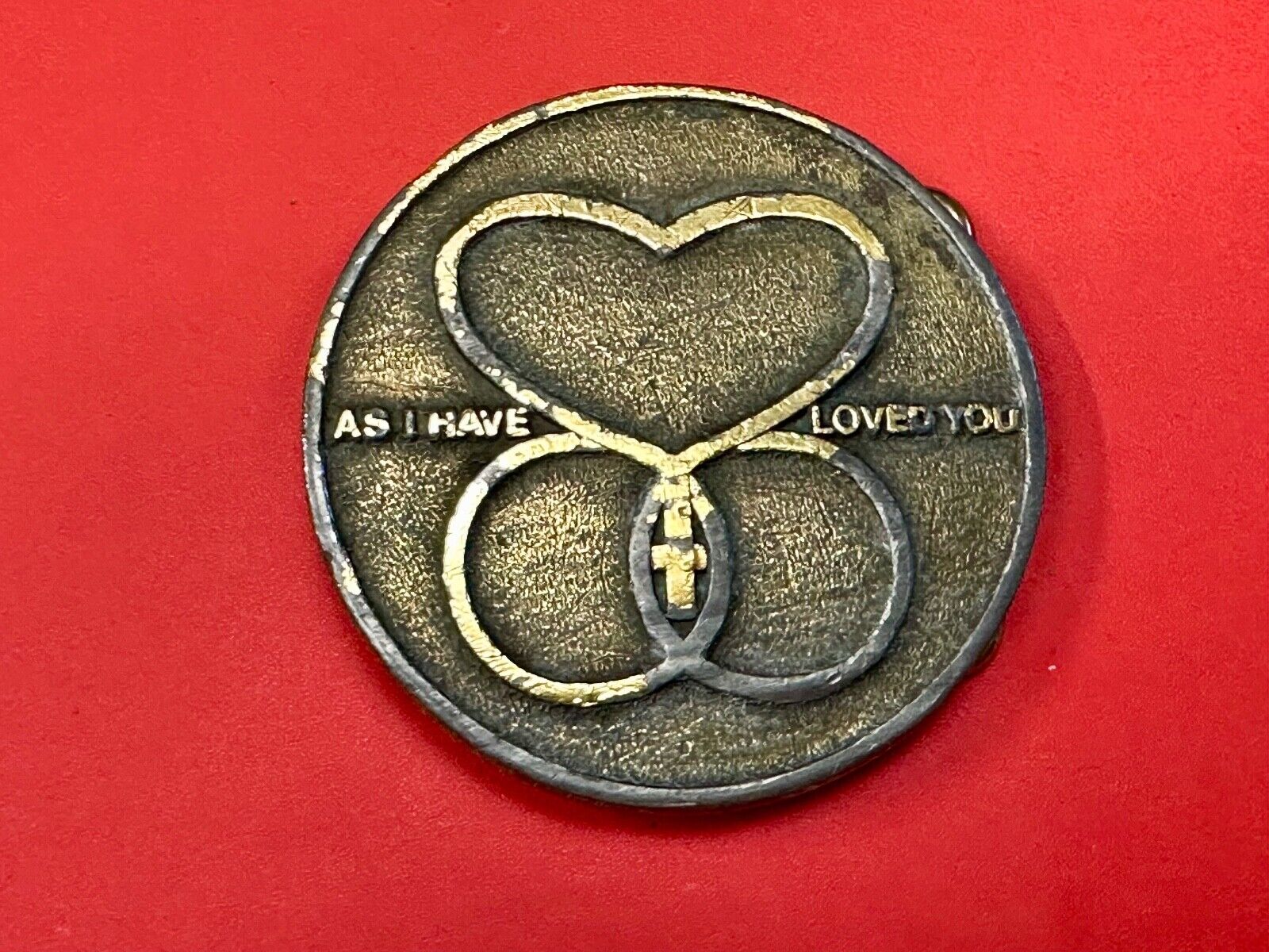 As I Have Love You Marriage Encounter Wife Husband Religious Symbol Belt Buckle