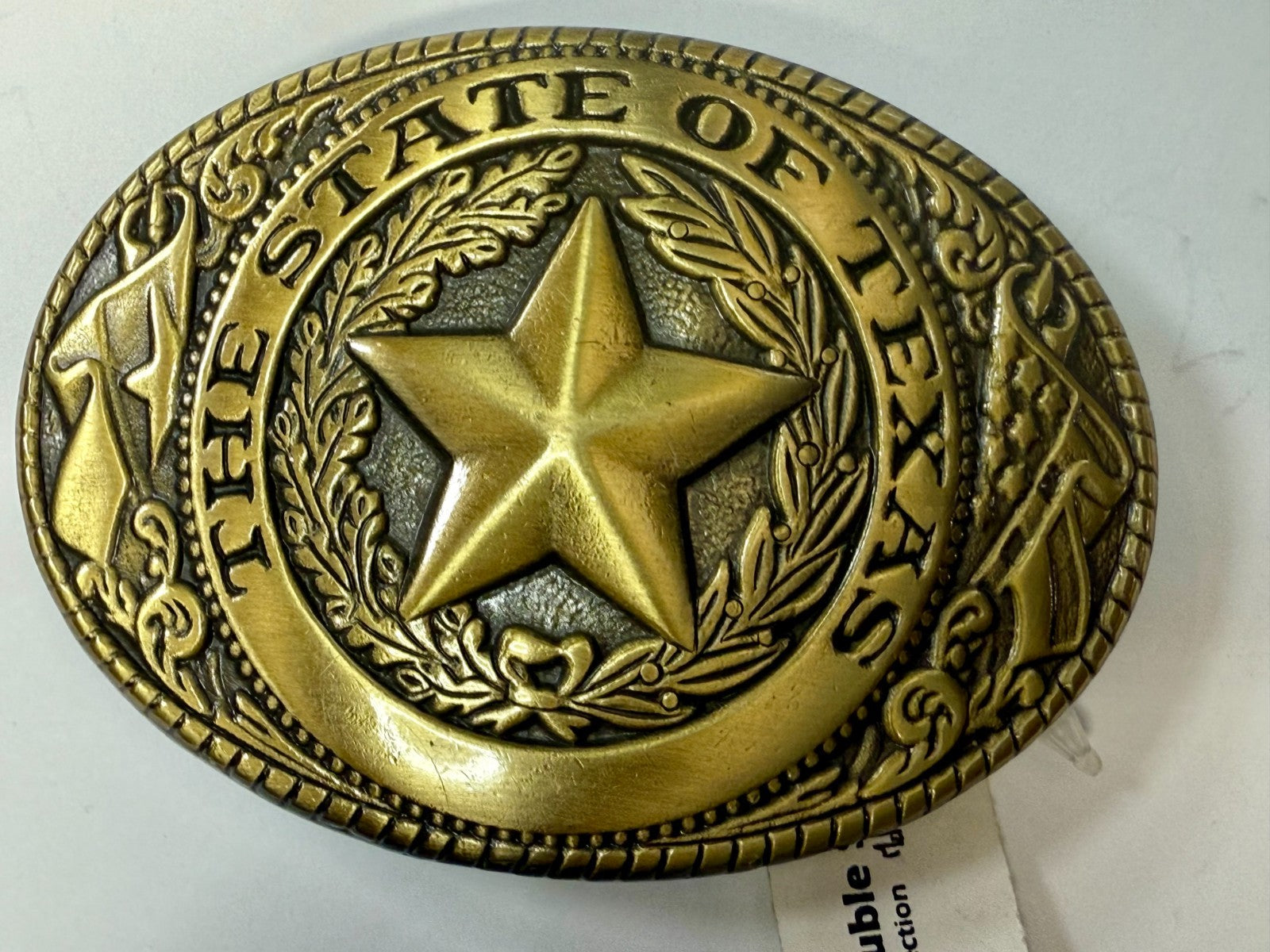 The Great State of Texas Statehood Series Gold Color Commemorative Belt Buckle