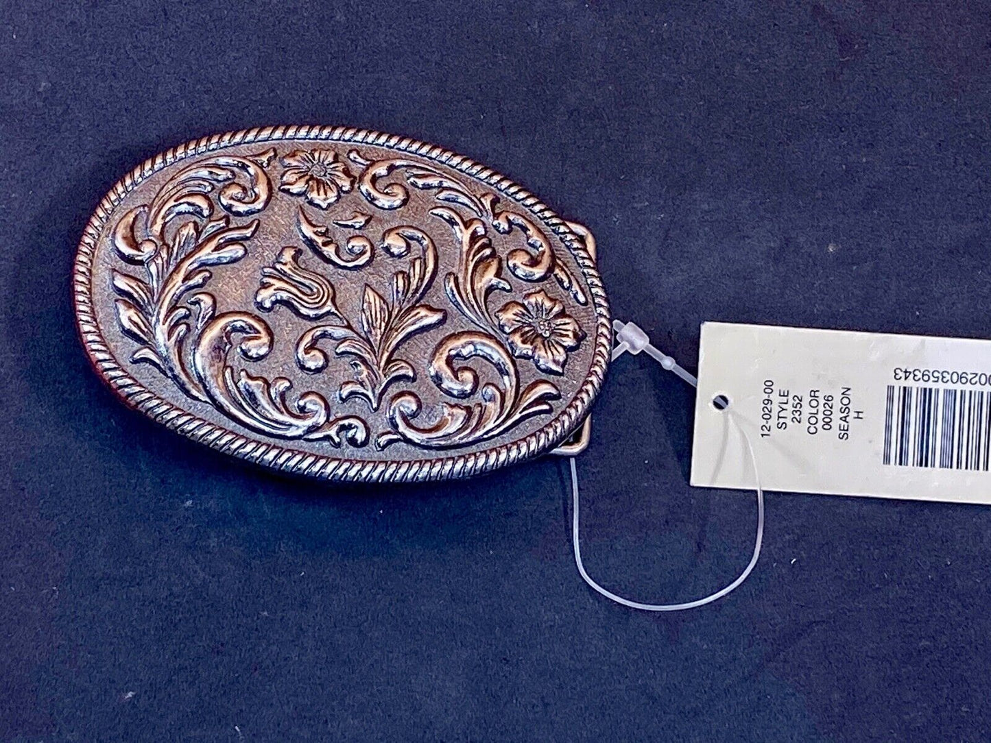 Amanda Smith Filigree western swirl belt buckle  size L $29 MSRP