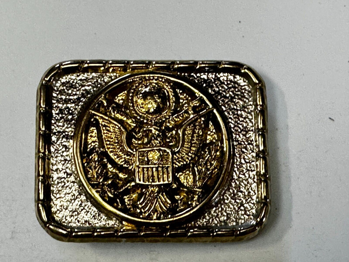 United States Of America Silver & Gold Tone Eagle Shield Arrows Usa Belt Buckle