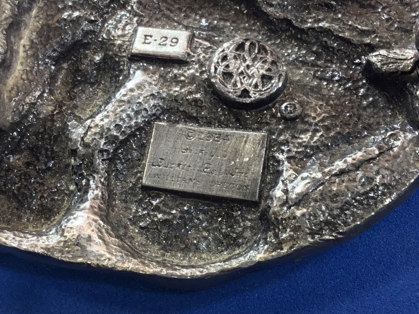 Vintage enamel  COUNTRY MUSIC tribute E-29  Pewter Belt Buckle     