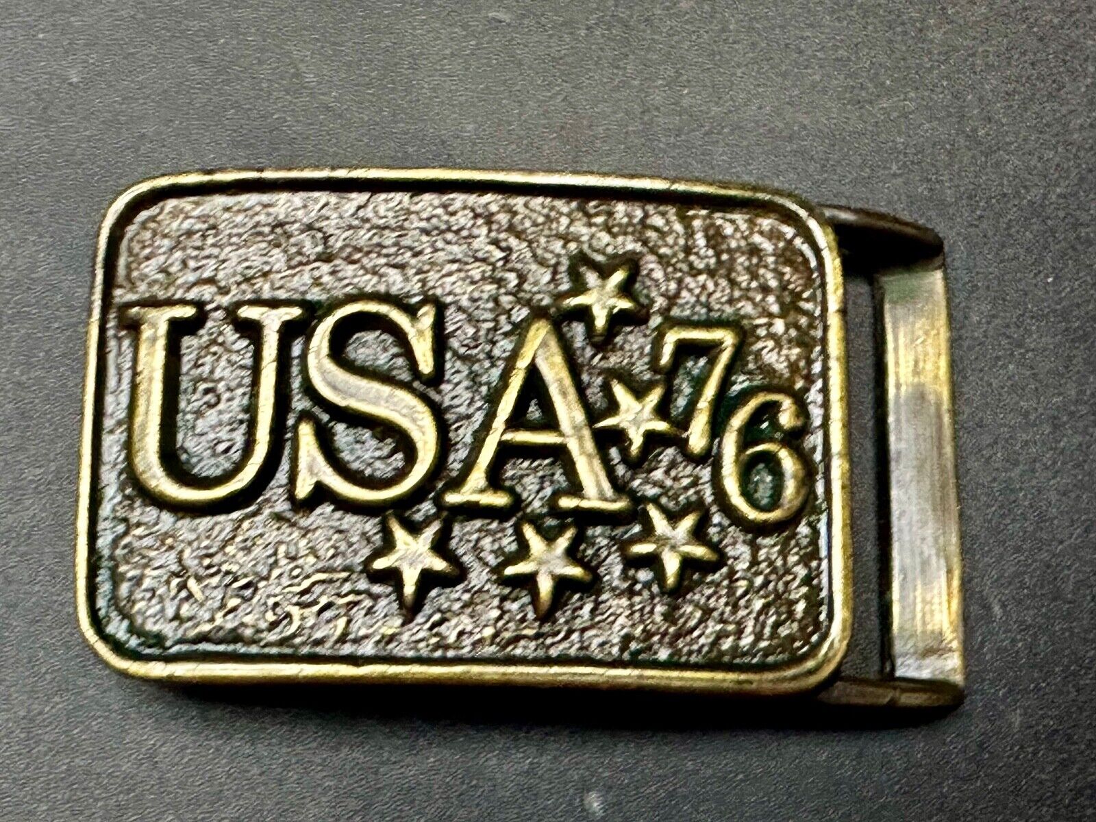 USA 76 - Patriotic American bicentennial Stars Vintage Belt Buckle