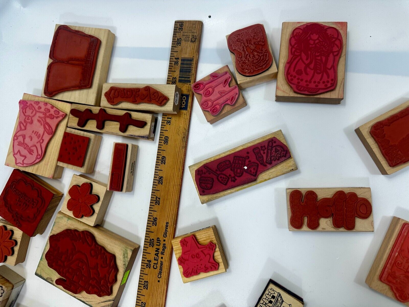 6.5 Pounds of Rubber Stamps HUGE LOT - Mostly NEW! Scrapbook Teachers SCORE!