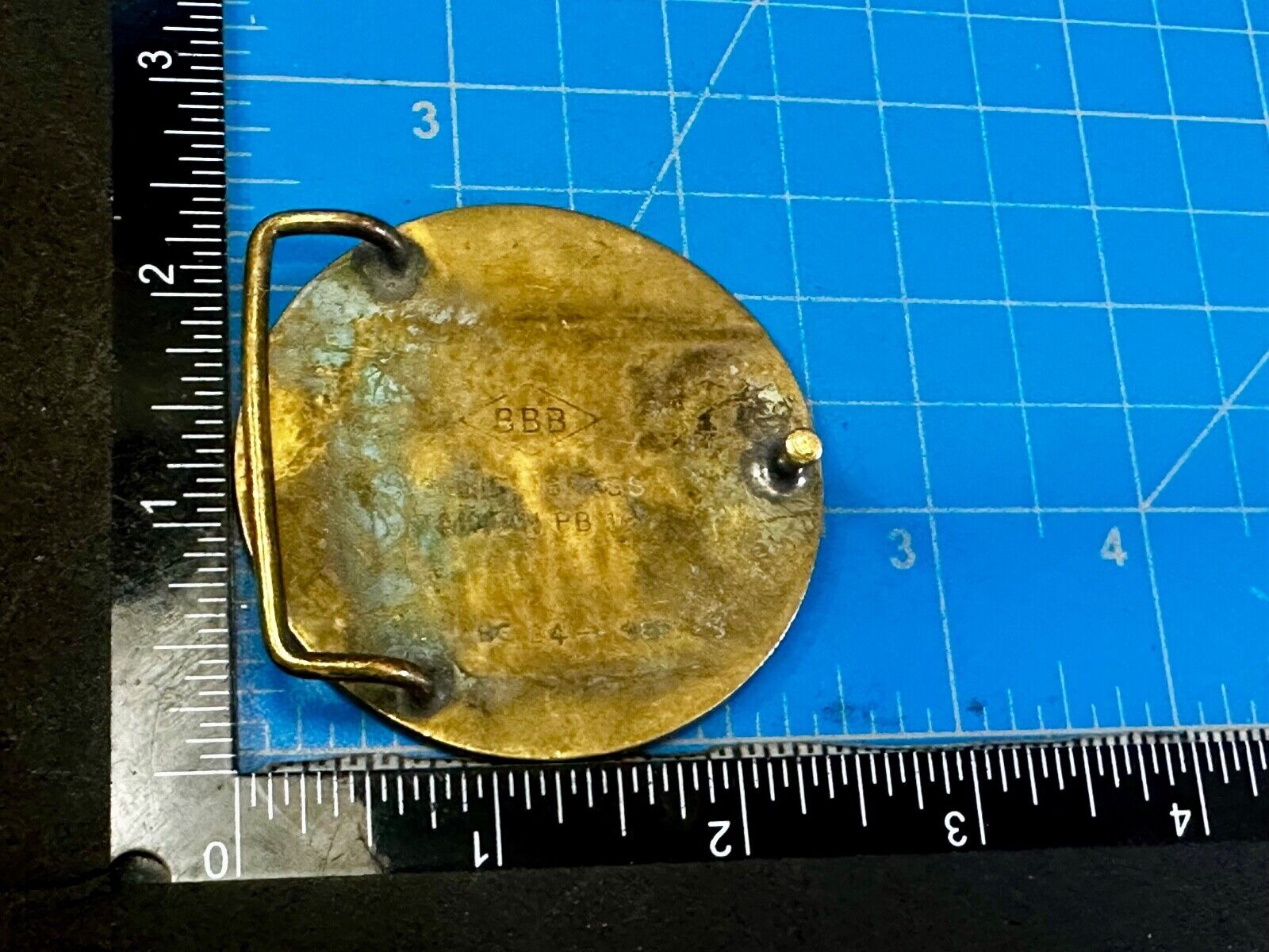 Beautiful Woman Stars Long Hair Hippie Boho Round Solid Brass Baron Belt Buckle