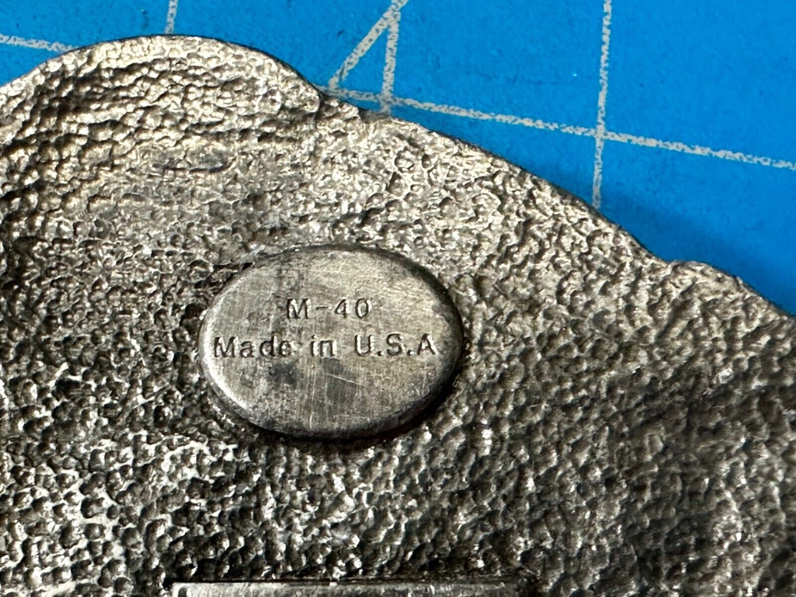 American Truck I'D RATHER BE TRUCKIN Pewter Vintage 1986 Belt Buckle - Siskiyou