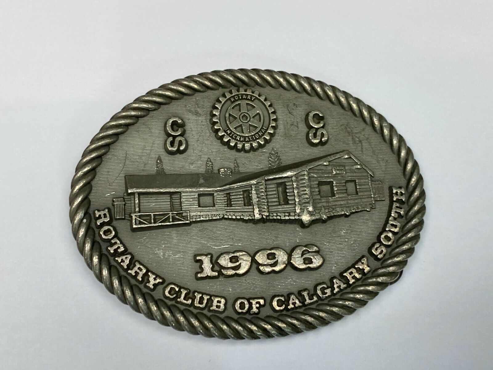 1996  Rotary Club Of Calgary South Vintage 1996 Belt Buckle