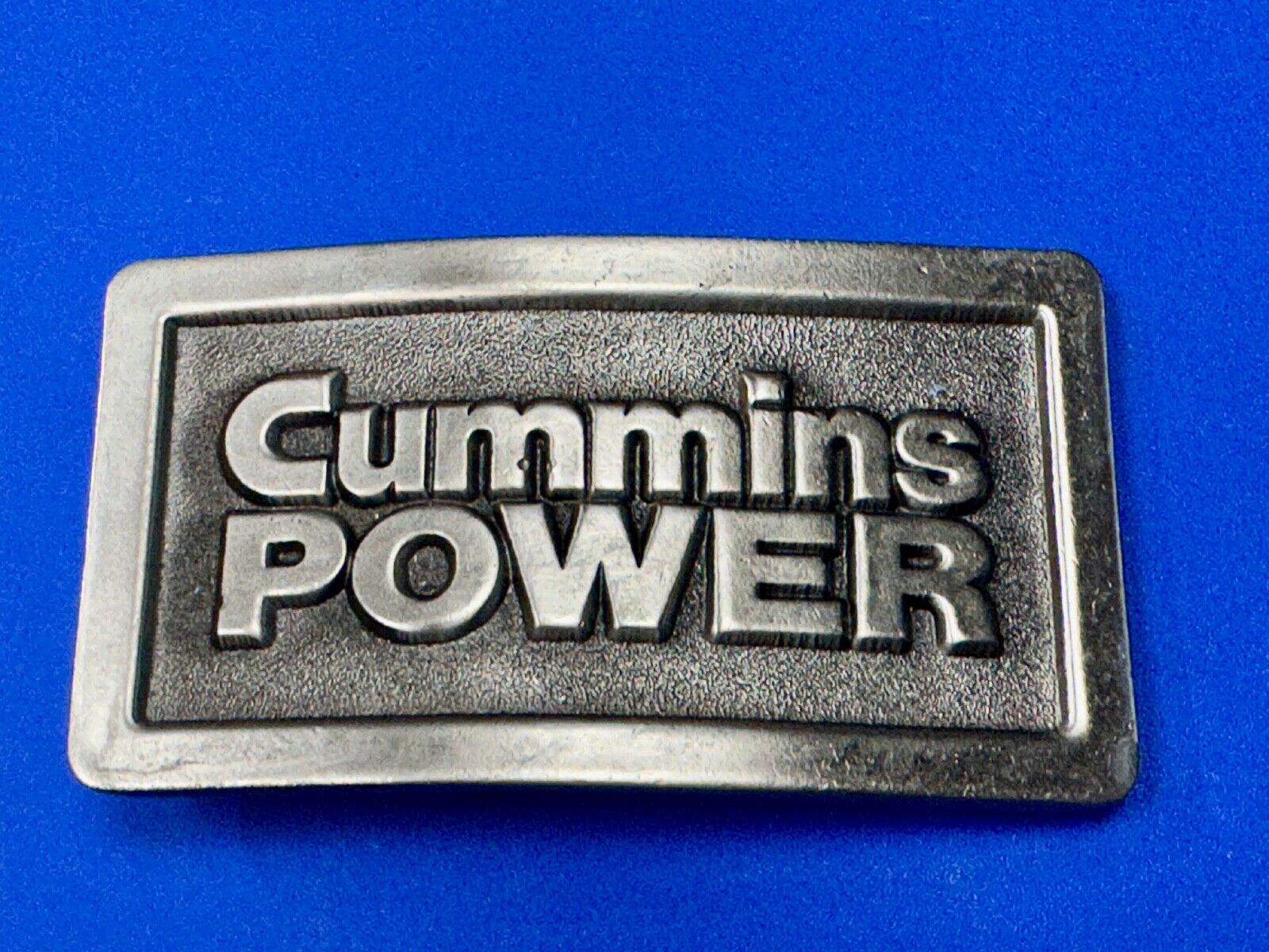 Vintage Cummins Power Promo Belt Buckle Diesel Truck Torque Vintage 1970s Lewis