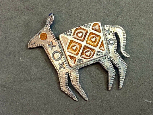 Vintage Donkey? Brooch Pin Jewish? Arabian? Indian? Middle Eastern? Mexico?