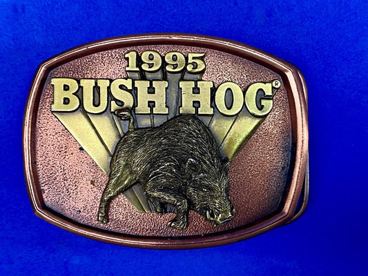 The Bush Hog Rotary Cutter Lawn Construction Tractor Company Belt Buckle   1995