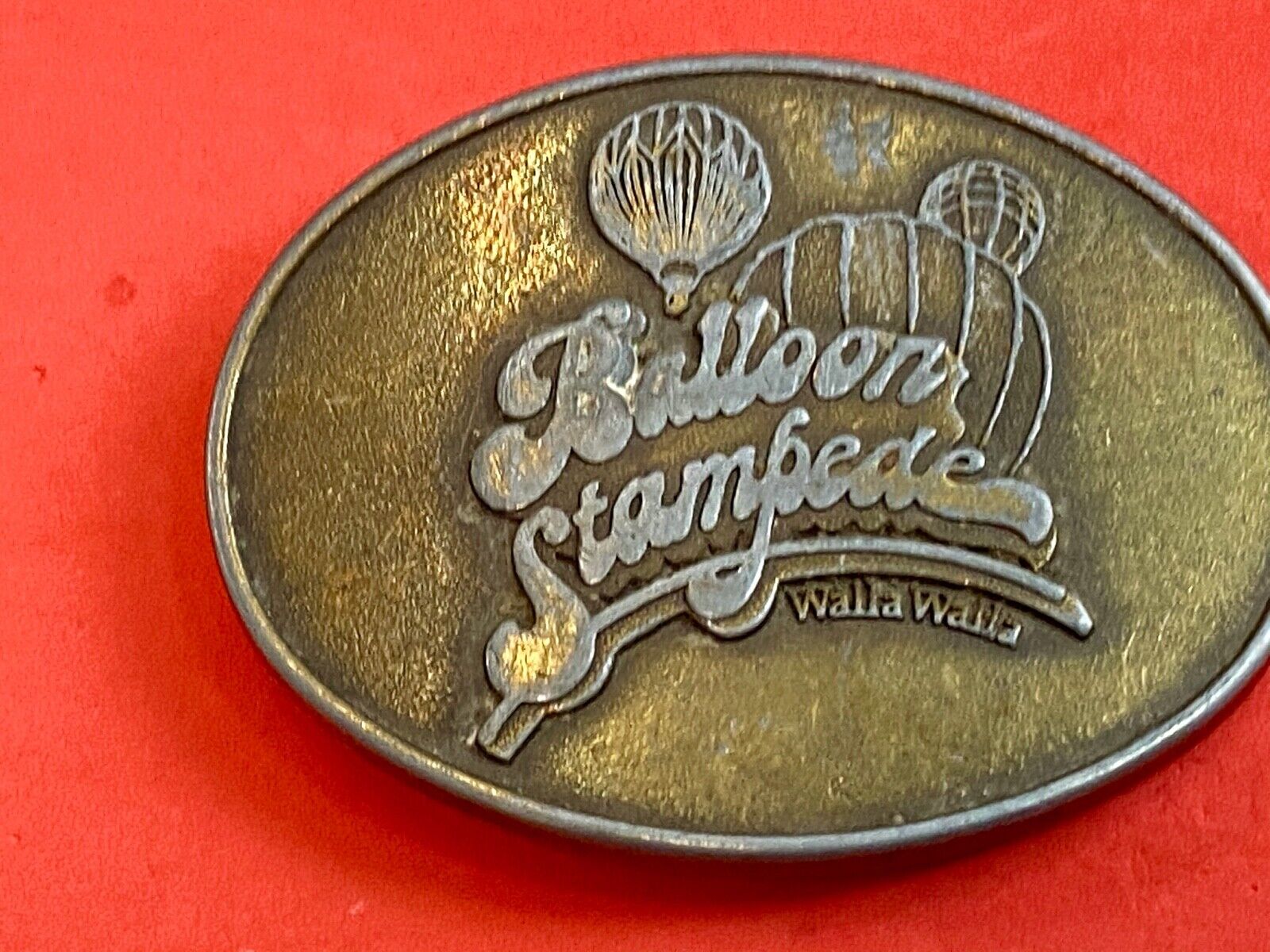 balloon stampede - Walla Walla Washington belt buckle