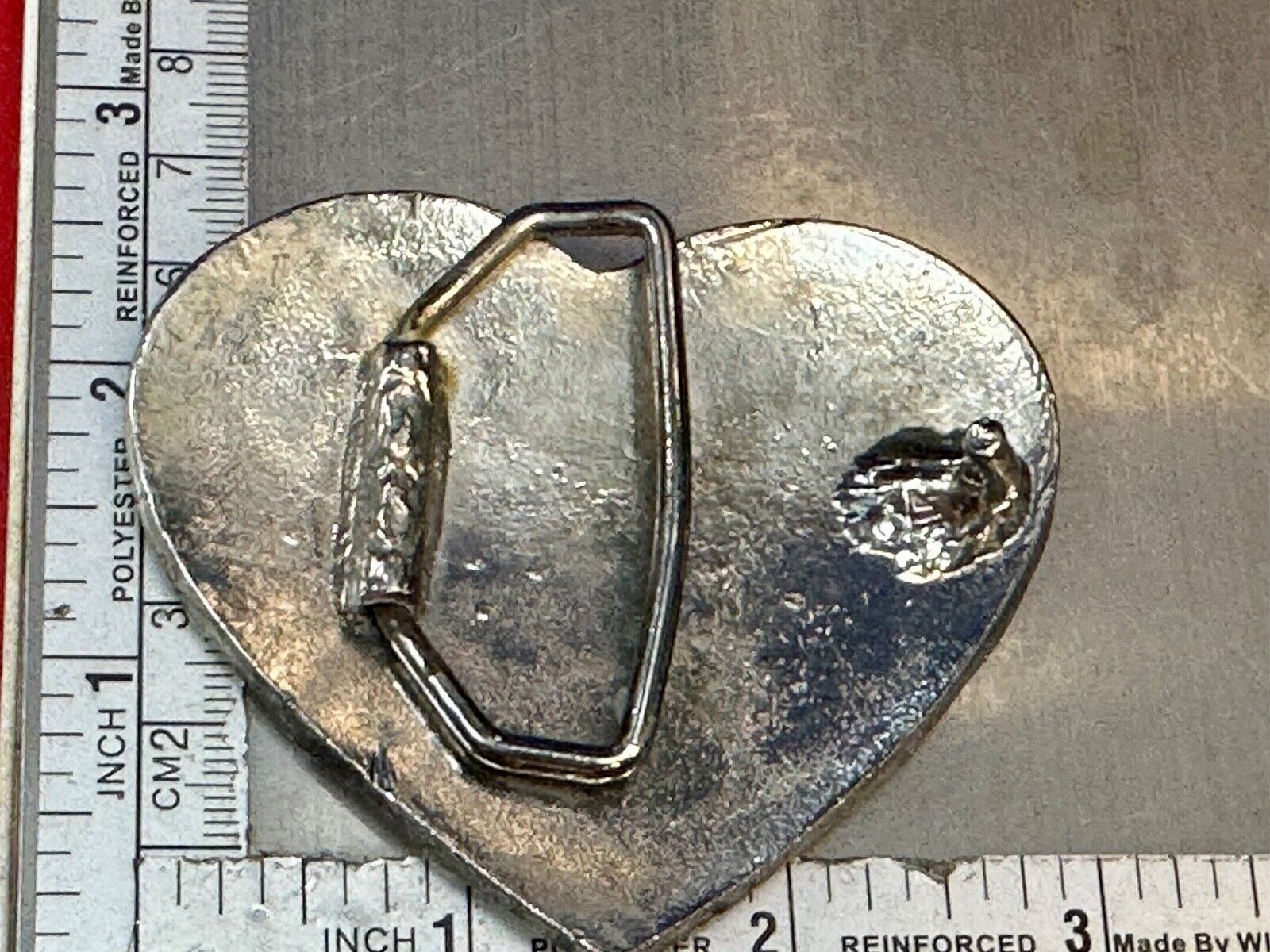 Turquoise inlaid rose flower to 3" wide heart shaped engraved swirl belt buckle