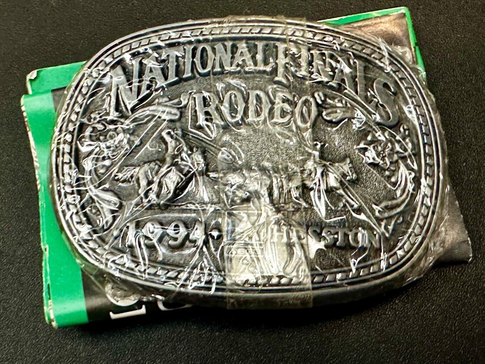 1994 ADM NATIONAL FINALS RODEO YOUTH SIZE  NFR NOS WESTERN COWBOY BELT BUCKLE