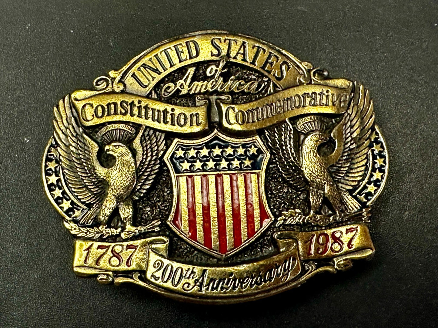 United States of America Constitution Commemorate 200th Anniversary Belt Buckle