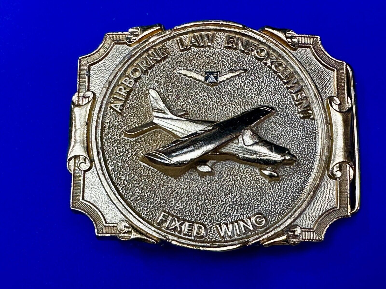 Airborne Law Enforcement Plane Police Pilot Fixed Wing Lg Belt Buckle  #20 ALE