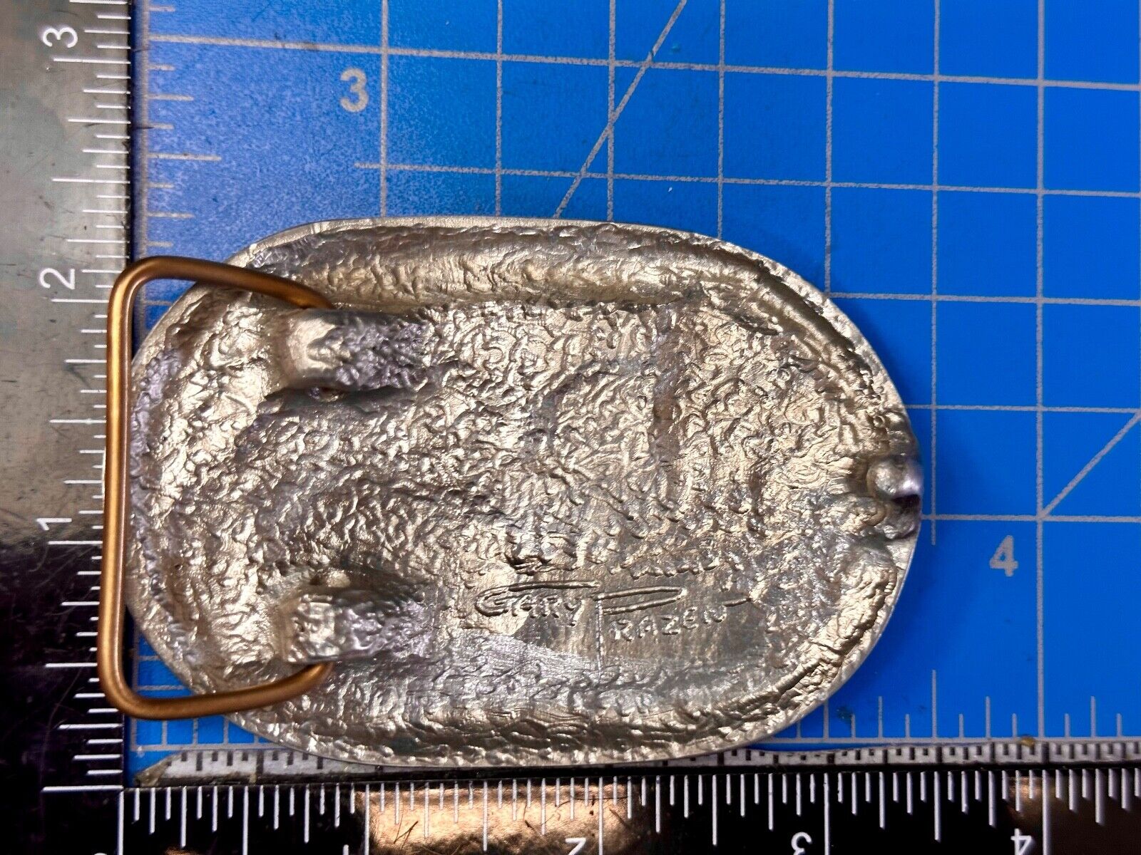 Utah Railway Co Vtg Train Railroad 83 Years - Gary Prazen Sculpture Belt Buckle