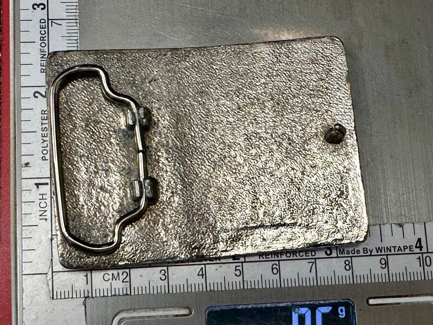 Vintage longhorn cow steer western flower swirl design belt buckle
