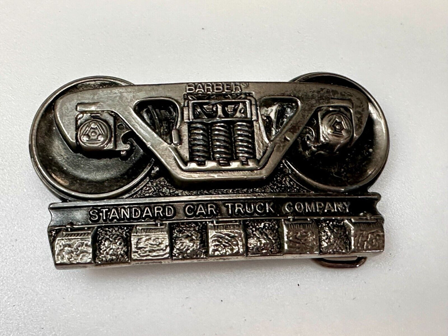 BARBER Standard Car Truck Freight Transport Company Rail Road Train Belt Buckle