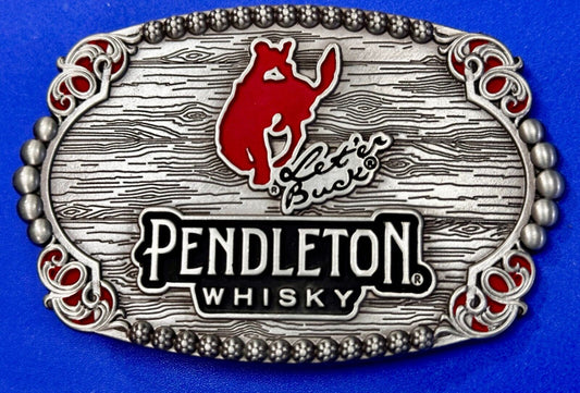 2023 Pendleton Whiskey Leter Buck Rodeo Cowboys Montana Silversmiths Belt Buckle