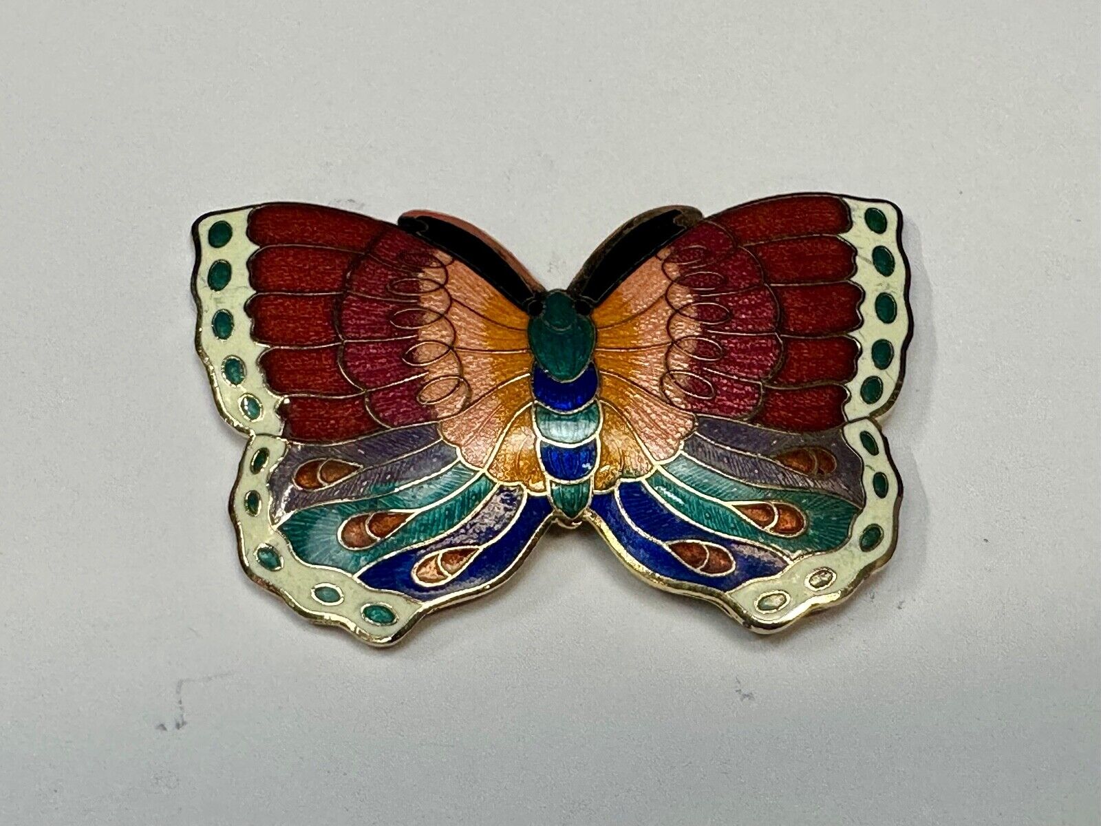 Beautiful India Inspired colorful butterfly shaped belt slide scarf clip