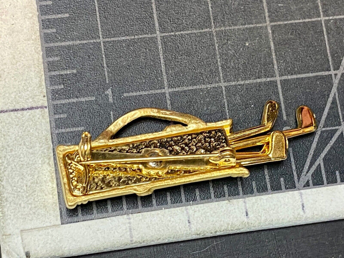  Vintage Golf Clubs Caddy Brooch Pin Ladies Jewelry Signed Tara