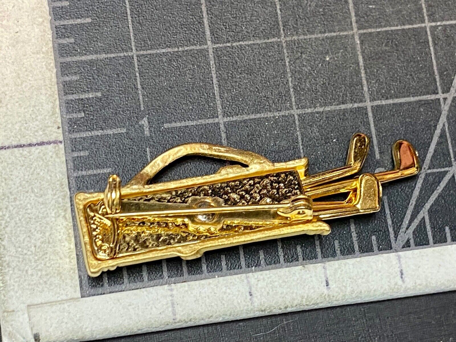  Vintage Golf Clubs Caddy Brooch Pin Ladies Jewelry Signed Tara