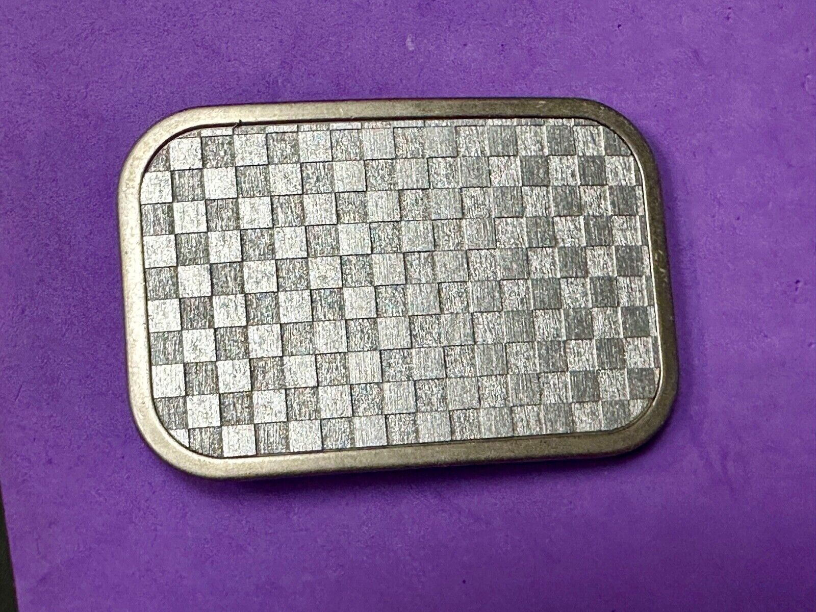 Tic Tac Toe grey WALLPAPER PATTERN  Buckle Down brand belt buckle in packaging