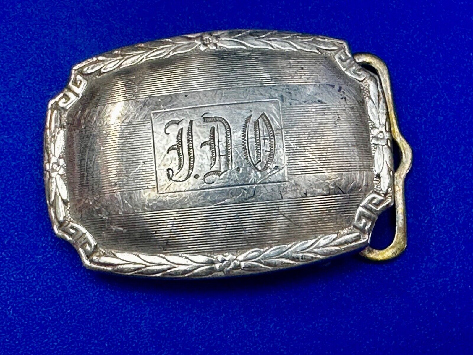 TDO Engraved Letters Monogram Sterling Silver Belt Buckle -   Sept 11 20 MG & Co