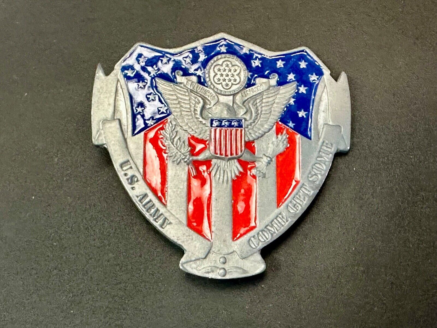 U.S. Army Patriotic America Belt Buckle Come Get Some Buckle Great American Prod