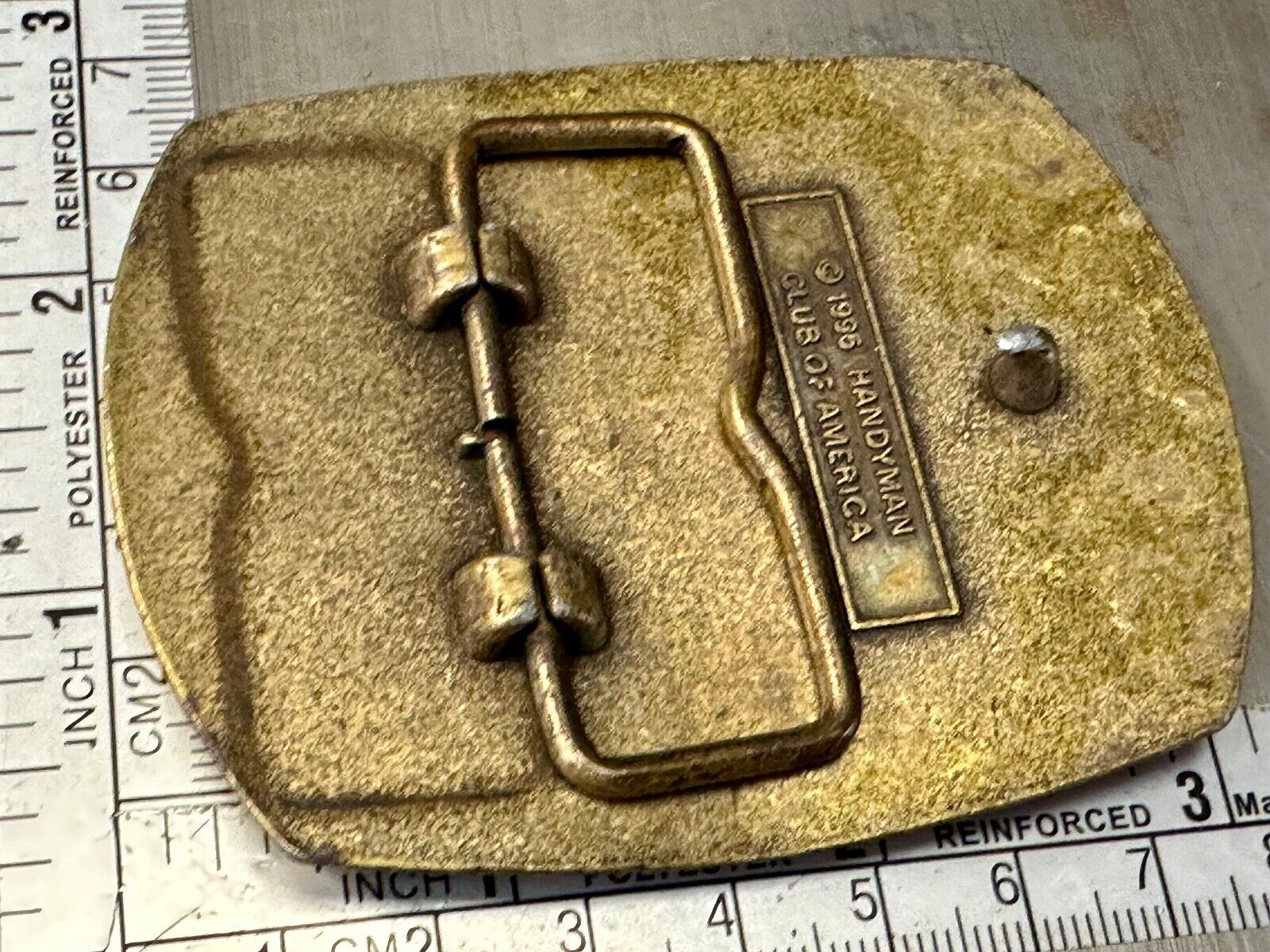 Vintage Handyman Club Of America Life Member Belt Buckle 1996
