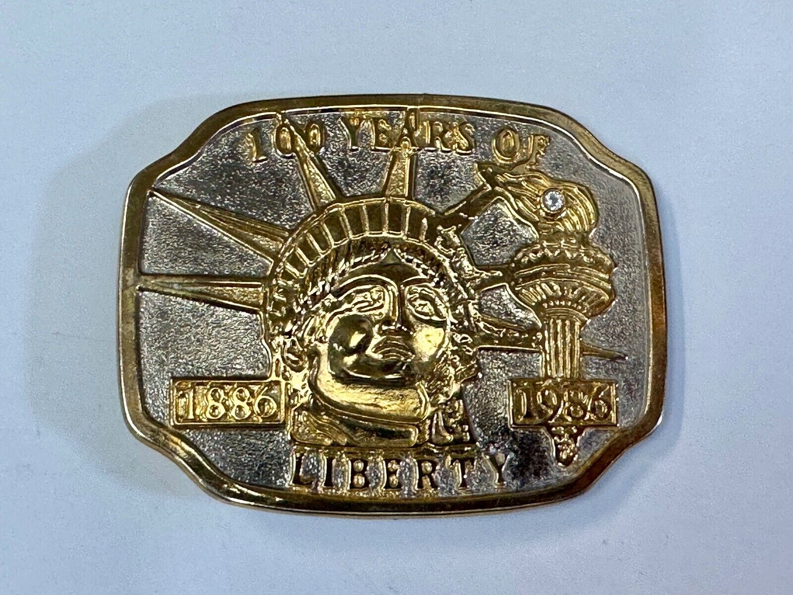 100 years of The Statue of Liberty New York City Commemorative  belt buckle