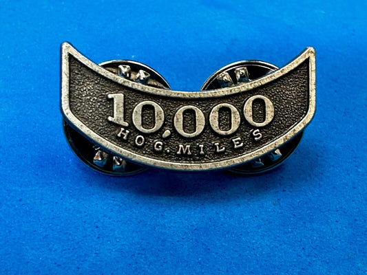 10,000 HOG Miles Award Harley Davidson Motorcycles Pin for Jacket Hat or Vest