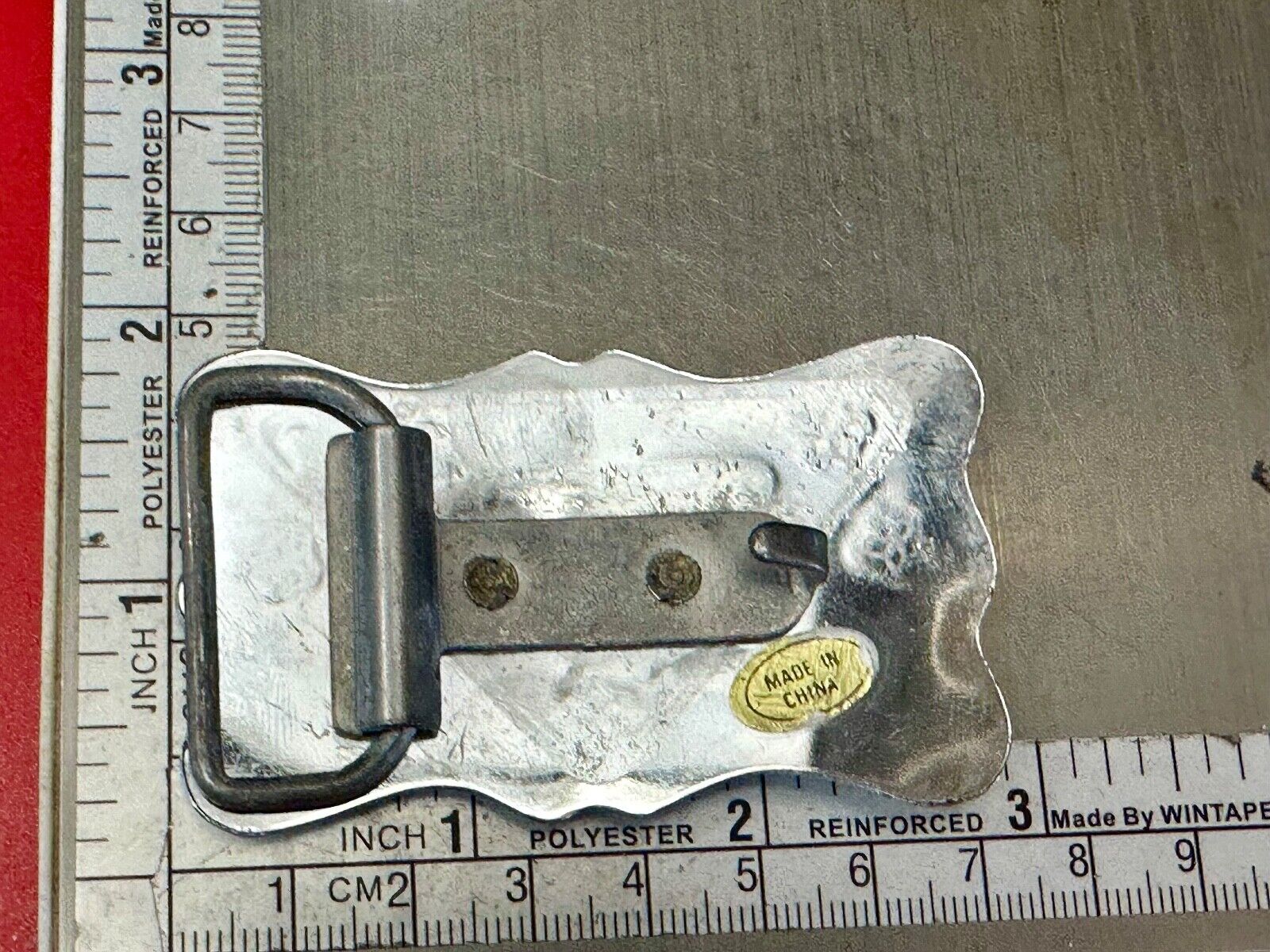 Vintage Cowboys Six Shooter gun's crossed western two tone belt buckle