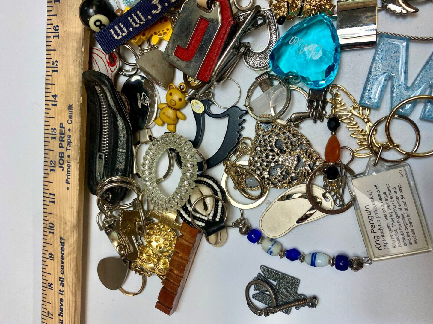 36 Oz Mixed Keychains Resale Bulk Lot, Junk Drawer Grab Bag - Perfect Gifts!
